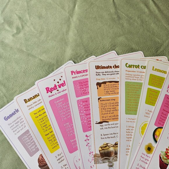 Cupcake Decorating Set‎ with 10 Recipe Cards in English and French - Picture 4 of 6